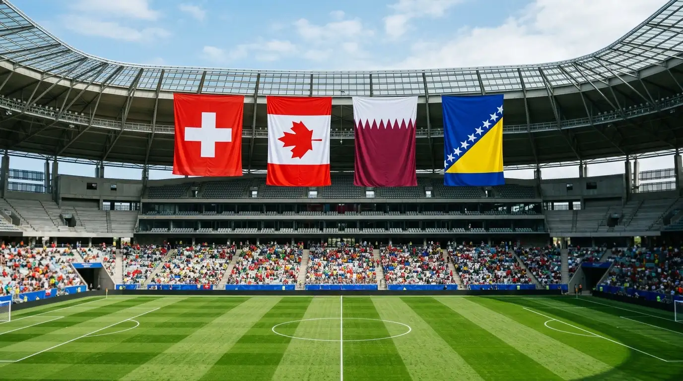 WM 2026 Gruppe B mit Schweiz, Kanada, Katar und Bosnien-Herzegowina