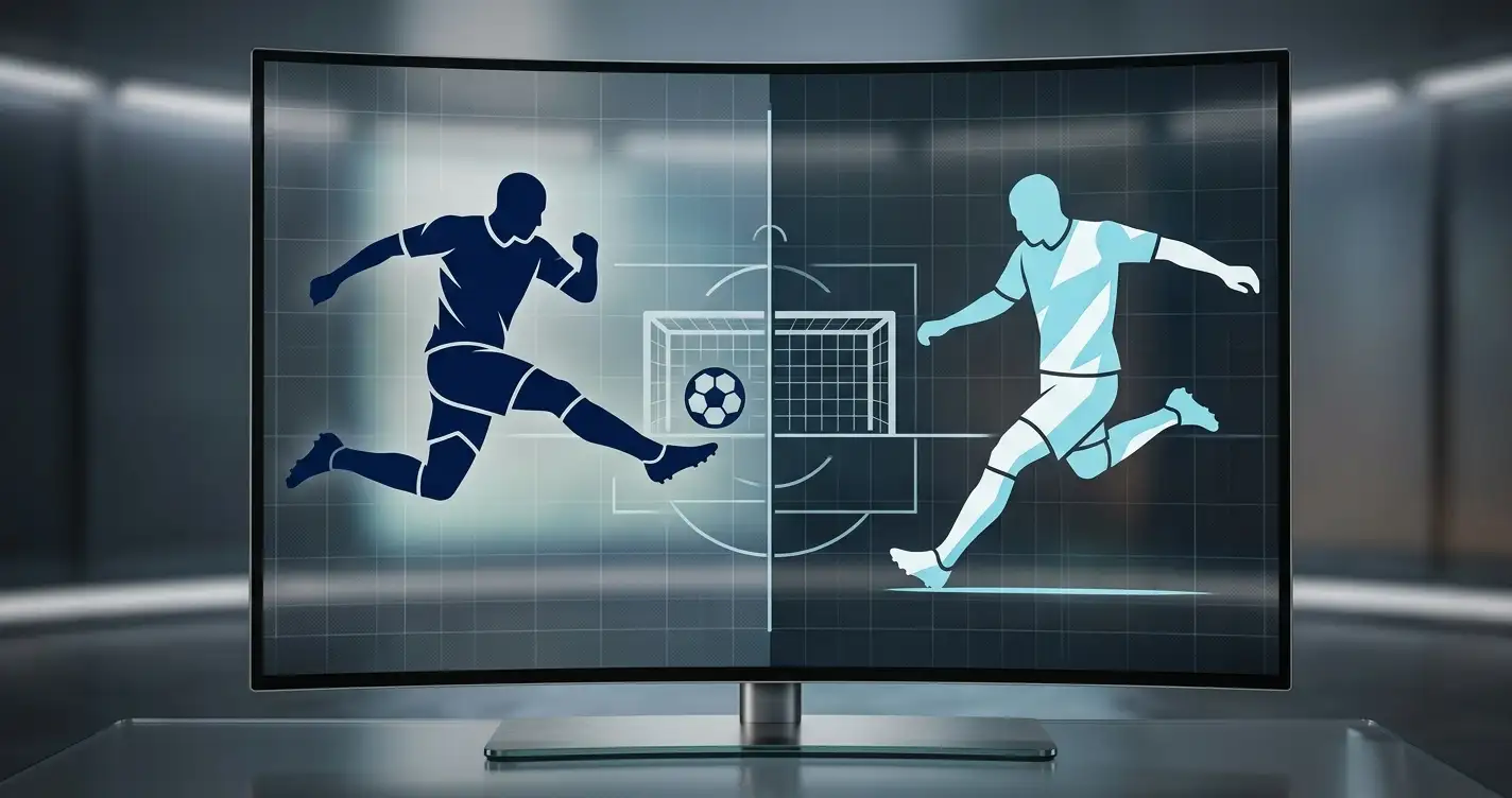 Grafische Gegenüberstellung der Torjäger-Bilanz von Mbappé und Messi
