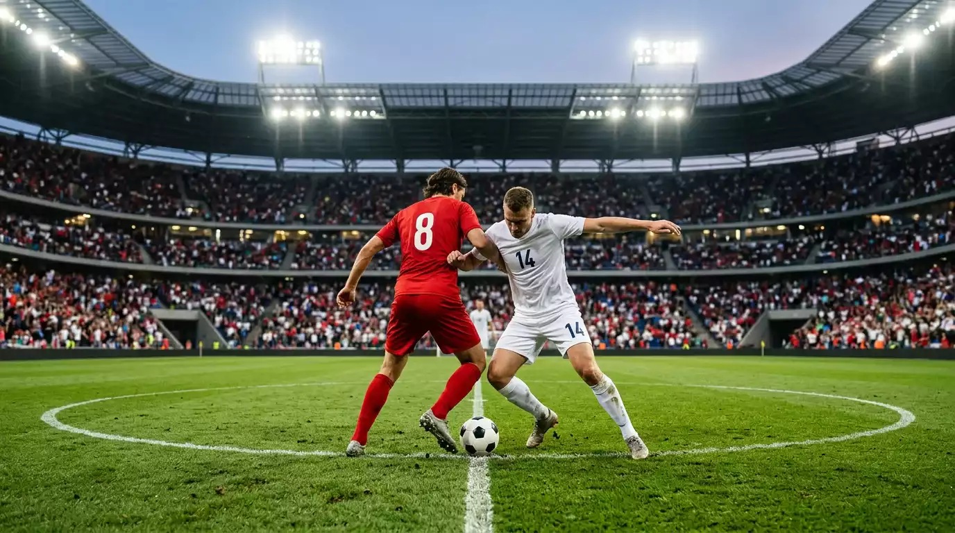 Taktische Grafik zum Mittelfeld-Duell Xhaka gegen Algeriens Bennacer