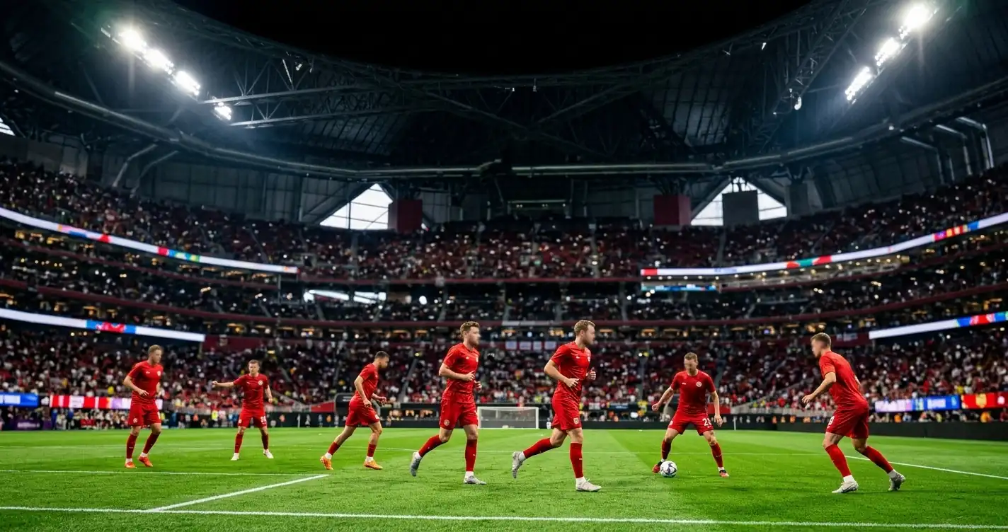 Die Schweizer Nationalmannschaft vor dem Gruppe-B-Spiel gegen Kanada bei der WM 2026