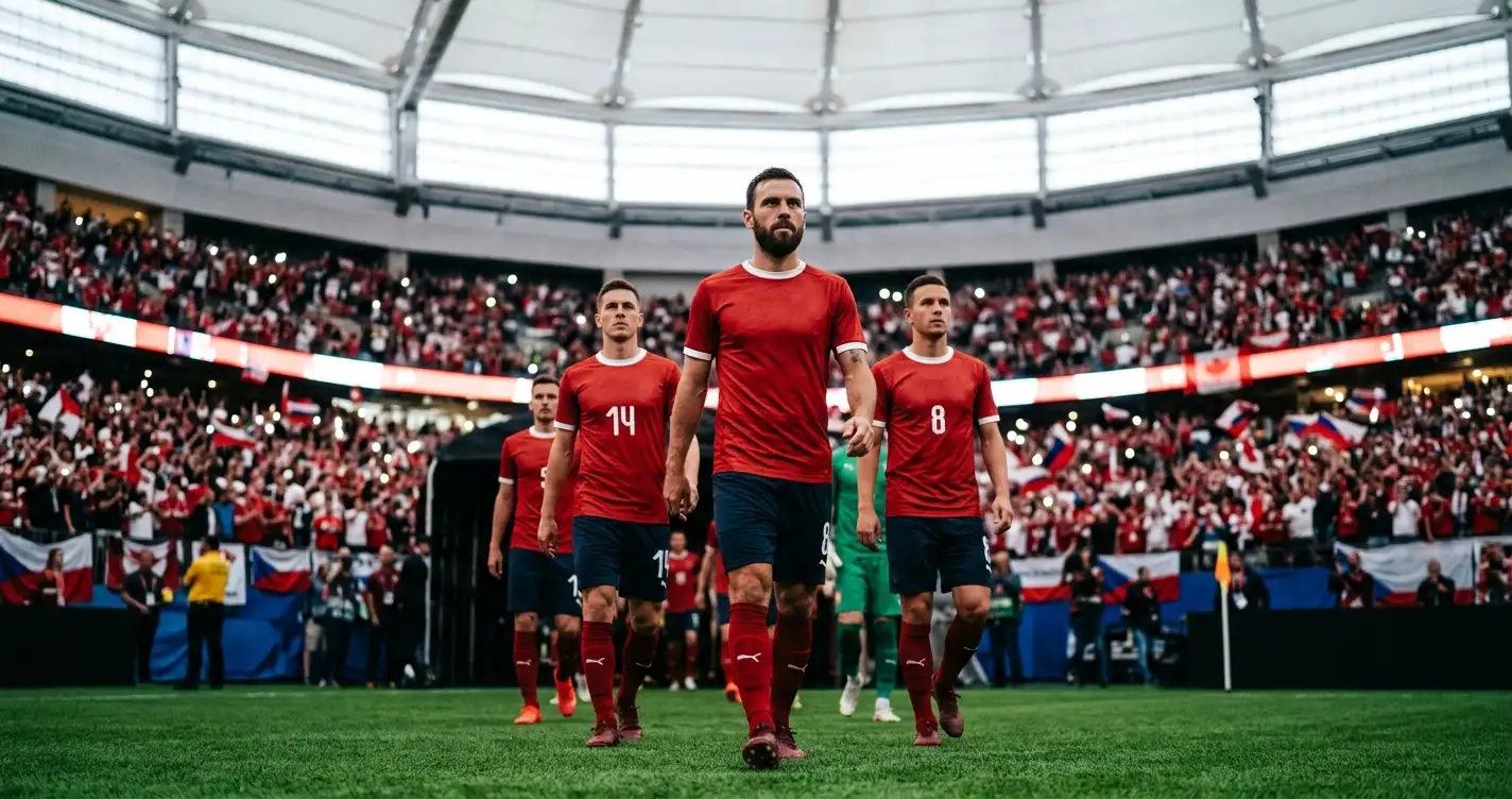 Nati-Spieler in roten Trikots vor dem WM-Achtelfinal gegen Kolumbien in Vancouver