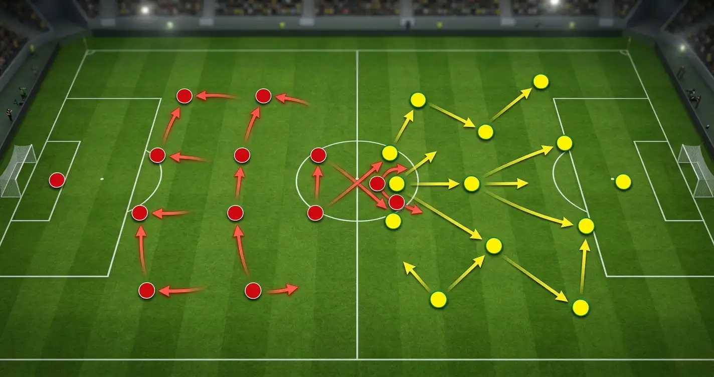 Taktische Grafik zum Achtelfinal-Duell Schweiz gegen Kolumbien