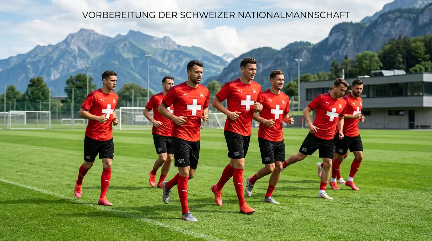 Schweizer Nationalmannschaft beim Training vor der WM 2026