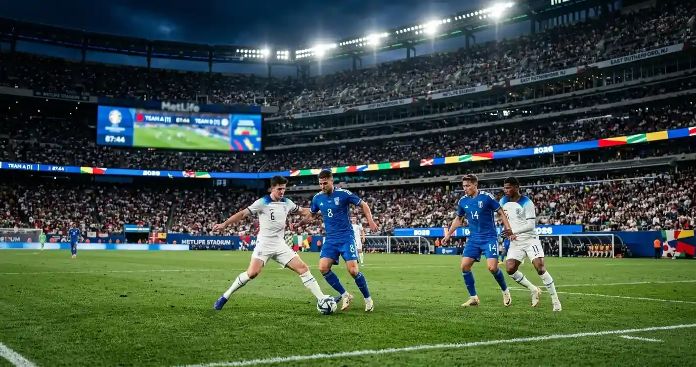 Spielszene aus der Gruppenphase der Fussball-WM 2026 mit Rückblick auf den Spieltag vom 26. Juni